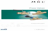 Press Valves - Albion Valves Valves Brochure 27... · Dimensions in mm This data sheet is designed as a guide and should not be regarded as wholly accurate in every detail. We reserve