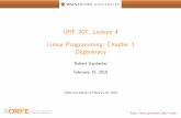ORF 307: Lecture 4 Linear Programming: Chapter 3 Degeneracy .A program that generates random 2 4