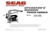 OPERATOR’S MANUAL - scag.com Loaders/tls-tlh/Truck_Loader_TLS20... · This manual contains the operating instructions and safety information for your Scag Giant-Vac truck loader.