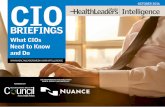 CIO Briefings Report - Nuance Communications .OCTOBER 2016 | HealthLeaders Media CIO Briefings PAGE
