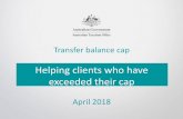 Transfer balance cap - ato.gov.au · transfer balance cap exceeded” will be $0.3 million. 17 Default Commutation Notice Overview The default commutation notice sets out who the