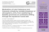 Modulation of Late Cretaceous and Cenozoic climatedvk/dvk_REPRINTS/Kent+Muttoni2012.pdf · 20 decisive in initiating the long-term slide to lower atmospheric pCO2, ... equable polar
