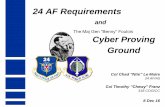 Cyber Proving Ground (OV-1) - c.ymcdn.com · Cyber Proving Ground ... • Maintaining SA on innovation across industry, academia, govt ... The ORACLE Transition Team General CPG Construct