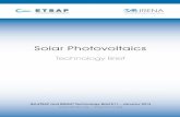 IRENA-IEA-ETSAP Technology Brief 2: Solar Photovoltaics · Solar Photovoltaics | Technology Brief 1 Insights for Policy Makers Solar photovoltaic (PV) cells convert sunlight directly