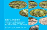 NEW WINES OF GREECE WALK AROUND TASTING AND MASTERCLASSES … · WALK AROUND TASTING AND MASTERCLASSES BRUSSELS MARCH 1St. Laura Nera 2015 Classification – region: PGI Slopes of