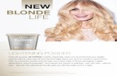 BLONDE LIFELIFE - Joico | Hair Care, Style & Color · Blonde Life Lightening Powder gets you blonde safely and in a ﬂ ash. *When using Brightening Shampoo and Conditioner/Masque,