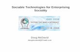 Sociable Technologies for Enterprising Sociality - .Sociable Technologies for Enterprising Sociality