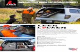 INCREASE YOUR TRUCK CAP STORAGE SECURELY · INCREASE YOUR TRUCK CAP STORAGE SECURELY. All illustrations and specifications contained in this literature are based on the latest product