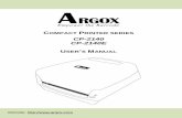 CP-2140 CP-2140E - Bilkur · CP-2140 & CP-2140E User‟s Manual ... Argox Bartender UL / Seagull Driver – Media Types – Multi-Column Labels Sample of labels with multiple columns: