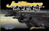Tuesday, October 11, 2011 At Justamere Headquarters ... · at Justamere Headquarters Lloydminster, SK ... 23 Bred Yearlings • 6 Cow/Calf Pairs • 2 Donor Cows ... Joe and Sandy