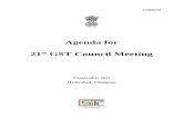 Agenda for 21st GST Council Meetinggstcouncil.gov.in/sites/default/files/Agenda/21-meeting/Detailed... · Page 4 of 173 Agenda Items for the 21st Meeting of the GST Council on 9 September