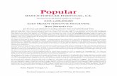 BANCO POPULAR PORTUGAL, S.A. · Banco Popular Portugal, S.A. is a limited liability company (sociedade anónima) and a credit institution registered and incorporated in Portugal,