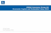 UNIQA Insurance Group AG Economic Capital and Embedded ... · Goodwill, value of business in force, deferred acquisition costs and intangible assets are valued at zero according to