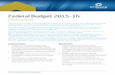 Federal Budget 2015 16 Overview - Bravura Solutionsbravurasolutions.com/.../CNC1207_Federal-Budget-Overview_0515_v2.pdf · Federal Budget 2015-16 Overview The 2015-16 Australian Federal