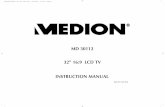 MD 30112 32” 16:9 LCD TV INSTRUCTION MANUAL - Mediondownload.medion.com/downloads/anleitungen/bda30112uk.pdf · INSTRUCTION MANUAL 065 001 045 810 32” 16:9 LCD TV MD 30112 ...