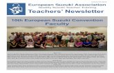 Quality Suzuki Teacher Training Teachers’ Newsletter · 2 European Suzuki Association Teachers’ Newsletter Volume 35 2015 Editor Sue Wimpeney editor@europeansuzuki.org Next publication