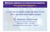 Pr Stanislas Chaussade - Hepatoweb.comhepatoweb.com/congres/cochin2011/CHAUSSADE.pdf · CANCER SUPERFICIEL DURECTUM : Place du traitement endoscopique Pr Stanislas Chaussade Service