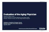 Evaluation of the Aging Physician - mbc.ca.gov · 27.04.2017 · David E.J. Bazzo, M.D. Clinical Professor of Family Medicine and Public Health Director, Fitness for Duty, UC San