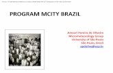 Projeto MCITY Brazil - meteo.fr · PROGRAM MCITY BRAZIL Amauri Pereira de Oliveira ... Ferreira, M.J., Oliveira, A.P. and Soares J., 2011. Anthropogenic heat in the City of São Paulo,