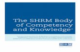 The SHRM Body of Competency and Knowledge BoCK.pdf · The SHRM Body of Competency and Knowledge ™ This document describes the SHRM Body of Competency and Knowledge™ (SHRM BoCK™)