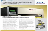 IMPRIMANTE INDUSTRIELLE TSC 384M - solutechnic.com · The TSC TTP-384M wide format thermal transfer label printer is the newest addition to the TSC Industrial Printer family. It is