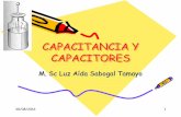 CAPACITANCIA Y CAPACITORES - cmap.upb.edu.cocmap.upb.edu.co/rid=1QJ8MYLLK-1RNK7ZN-LT/CAPACITORES.pdf · 30/08/2016 5 Temas de discusión •Capacitores y capacitancia •Cálculos