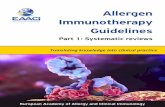Allergen Immunotherapy Guidelines - SPAIC Guidelines Part 1 - June 2017.pdf · Allergen Immunotherapy Guidelines Part 1: Systematic reviews ... Hans Christian Andersen Children’s