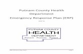 Putnam County Health Department Emergency Response Plan (ERP) ERP-2016.pdf · ERP, Version 4, May, 2016 Page 6 Implementation The Putnam County Health Department Emergency Response