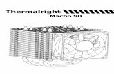 20160617 Macho90 - THERMALRIGHT · 90mm Fan Anti-Vlbration Pads Mounting Plate Backplate cap X— Intel Washer(small) Metal Back Plate M3 LIO Screw nalright I' :iillTT M3 1.6 Screw—x