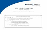 ECA Digital Certificate Forms Packet - identrust.com · ECA certificates are issued to individuals such as employees, officers, and agents authorized to act on behalf of business