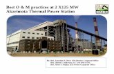 Best O & M practices at 2 X125 MW Akarimota Thermal Power ...tpp2018.missionenergy.org/presentations/GMDC.pdf · It has been observed that ATPS achieved more than 100% daily PLF ...