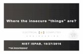 Where the insecure “things” are? - NIST · • NIST (David Ferraiolo and Tim Grance) • DARPA (Angelos Keromytis) • Comcast (Michael O'Reirdan) Astrolavos Lab 3 . . . . What