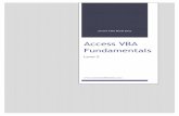 Access VBA Fundamentals - VBA... · After conditionals and arrays, loops form the next major component
