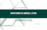 Invirtiendo en américa latina - garrigues.com · mercado spot. Mercado de los Contratos: • Clientes Regulados: Consumidores pequeños con una potencia instalada menor a 500 kW,