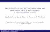 Identifying Constraints to Financial Inclusion and their ... · Identifying Constraints to Financial Inclusion and their Impact on GDP and Inequality: A Structural Framework for Policy