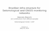 Brazilian infra-structure for Seismological and GNSS ... · Brazilian infra-structure for Seismological and GNSS monitoring networks Marcelo Bianchi ... V-Sat / 2G / Radio ON (ON)