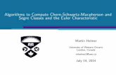Algorithms to Compute Chern-Schwartz-Macpherson and Segre ...mhelmer/ACA_Beamer.pdf · Algorithms to Compute Chern-Schwartz-Macpherson and Segre Classes and the Euler Characteristic