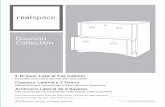 AI Dawson 2-Drawer Lateral File Cabinet · Colocando un televisor sobre un mueble que no es diseñado para un televisor. Riesgo de lesión o muerte. El televisor puede ser muy pesado.