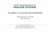 Cape Coral Hospital - Lee Health · care facilities known as Cape Coral Hospital, Gulf Coast Medical Center, HealthPark Medical Center, Lee Memorial Hospital, and The Children’s