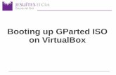 Booting up GParted ISO on VirtualBox · Booting up GParted ISO on VirtualBox. O GParted - General System Display Storage Audio Network Settings Attributes CD/DVD Drive: Information