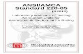 ANSI/AMCA Standard 220-05R2012).pdf · ANSI/AMCA Standard 220-05 Laboratory Methods of Testing Air Curtain Units for Aerodynamic Performance Rating An American National Standard Approved