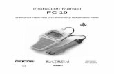 Instruction Manual PC 10 - Cole-Parmer · Instruction Manual PC 10 - 6 - 4. CALIBRATION 4.1. Important Information on Meter Calibration When you recalibrate your meter, old pH and