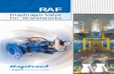 Diaphragm Valve for Waterworks - Raphael Valves WW... · Use RAF 10 for reservoirs and water tanks level control in any situation that maximum water level should be maintained. No