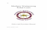 Mashpee Wampanoag Tribal Court · The Mashpee Wampanoag Tribal Court is an equal opportunity employer and seeks to employ individuals based upon their qualifications, experience and