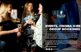 EVENTS, CINEMA HIRE - palacecinemas.com.au · parking provided to cinema patrons at $8 for 4 hours. PALACE JAMES ST CINEMA 39 James St, Fortitude Valley Palace James St features 10