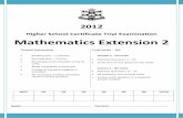 Higher School Certificate Trial Examination Mathematics ...4unitmaths.com/eppingboys2012.pdf · Higher School Certificate Trial Examination Mathematics Extension 2 General Instructions