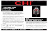 CHI® Touchscreen Clothing Iron (13103) · •Introducing CHI® Irons: The only irons developed using he same titanium-infused ceramic soleplate technology that powers the flagship