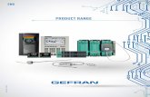 PRODUCT RANGE - Online Automation Superstore · Thanks to forty years of experience, Gefran is the world leader in the design and production of solutions for measuring, controlling,