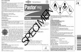 H PAGE 1 Pastor PRO SPECIMEN - Dow Agrosciencesuk.dowagro.com/wp-content/uploads/PastorPro-2lt-leaflet-Gbr... · PASTOR PRO residues in plant tissues (including manure and digestate)
