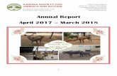 Annual Report April 2017 March 2018 - karunasociety.org · 29.10.2018 · 3 Introduction “It is All in a Day's Work” The different projects at Karuna Society are the result of
